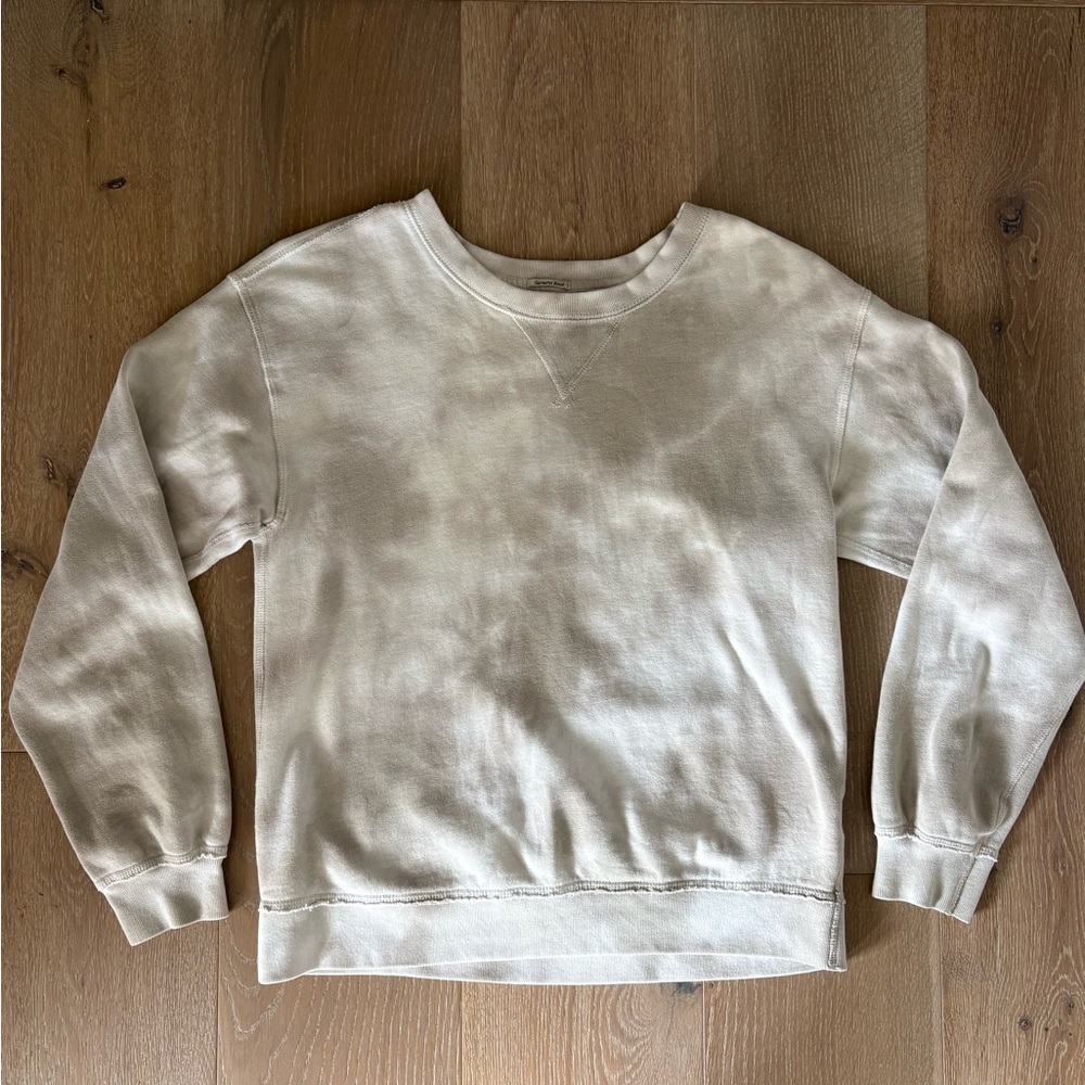 Cream Tie-Dye Sweatshirt